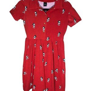 Cakeworthy Mickey Mouse Button Up Babydoll Disney Dress - Size Small